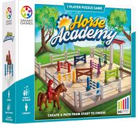 PLAY-Smart Games-Horse Academy, Puzzle Game With 80 Challenges, 7+ Years