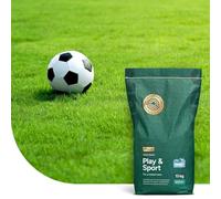 Play & Sport : Semences de gazon sport et jeux - 10 kg pour 500 m² - Pour créer un gazon ultra résistant - Pose rapide - Entretien facile - Avec Revêtement Hydroboost™