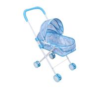 Play Stroller - 21,6 in Doll Pushchair, PP Metal Frame, Foldable Canopy Pram Encouraging Imaginative Fun Suitable For Girls Dolls Home Travel Parties Outdoor Family Activities