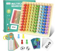 PLAY-Table De Multiplication, 1 X 1 Montessori Maths Jouet Éducatif Mathématiques, Jeux De Plateau Table Multiplication En Bois Montessori, Jouets De Comptage Pour Enfants, Planche De Multiplication