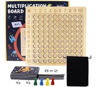 PLAY-Tableau De Multiplication En Bois Tableau De Multiplication Mathématique Jeu De Table De Multiplication Jouets Mathématiques Plateau Multiplication Jouet Pour Apprendre À Compter