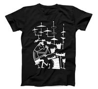 Play That Beat Drummer Drums Jazz Rock Funny Gift Tee Black T Shirt