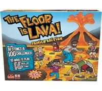 PLAY-The Floor Is Lava-Le Sol Est De La Lave-Edition Famille-Jeu De Société Fun-Jeu Familial Interactif-10 Jeux Proposés-Dès 3 Joueurs-A Partir De 5 Ans, Vert