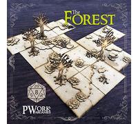 PLAY-The Forest (La Forêt)-3D Tactical Maps Rpg Fantasy Dungeon Tiles-Cartes Tactiques 3D Modulaires En Mdf 3Mm