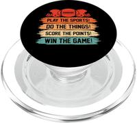Play The Sports Do The Things Score The - American Football PopSockets PopGrip pour MagSafe