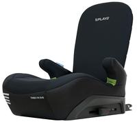 Play Three Fix Evo Siège rehausseur de voiture Isofix pour enfants de 125 à 150 cm (6 à 12 ans environ) avec dossier et isofix Noir