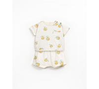 Play Up - Ensemble short et t-shirt agrumes Grés - 6 mois