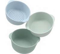 Play-Vert 3 Bols Gigognes En Silicone Et Tamis-Accessoires Idéaux Pour Le Plateau De Jeux Sensoriels Playtray-Accessoires Pour Le Plateau Tuff-Jouets D¿Éveil Et D'activités