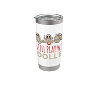 Play With Dolls I Poupée Vaudou Occulte Sorcellerie Magie Gobelet isotherme en acier inoxydable double paroi