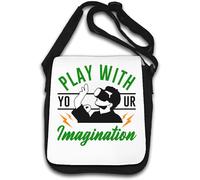 Play With Your Imagination Sac à bandoulière graphique de réalité virtuelle Blanc