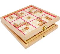 PLAY-Zone Sudoku Planche Boîte 3-En-1 En Bois Numéro Place Jouet Sd-03 (Rose)