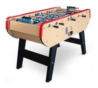 Baby Foot Olympic avec Monnayeur intégré, Barres Télescopiques et 10 Balles en Liège 149,5 x 77 x 95 cm - Bois Clair