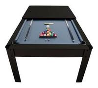 PLAY4FUN Billard Américain AMBIANCE 7Ft - 226,5 x 126,5 x 80 cm avec accessoires et plateau dînatoire - Couleur Noir - Gris Noir, Noir G