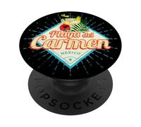 Playa Del Carmen au Mexique avec Cocktail Souvenir Yucatan PopSockets PopGrip Adhésif