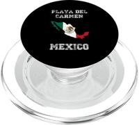 Playa Del Carmen Drapeau Mexique Vintage Carte PopSockets PopGrip pour MagSafe
