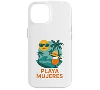 Playa Mujeres Beach Palmier Soleil Tropical Summer Souvenir Coque pour iPhone 14