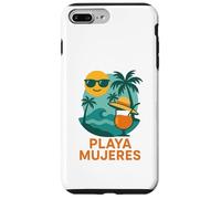 Playa Mujeres Beach Palmier Soleil Tropical Summer Souvenir Coque pour iPhone 7 Plus/8 Plus