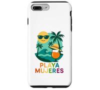 Playa Mujeres Palmier Soleil Tropical Summer Souvenir Arc-en-ciel Coque pour iPhone 7 Plus/8 Plus