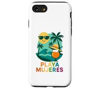 Playa Mujeres Palmier Soleil Tropical Summer Souvenir Arc-en-ciel Coque pour iPhone SE (2020) / 7 / 8