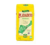 Playadito Yerba Maté 500g - 1er Pack, Maté argentin en vrac avec tiges (con palos), boisson énergisante naturelle, préparation chaude ou froide