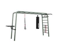 PlayBase Large Green + Sports Set, dips/traction, corde, sac de boxe & bandes