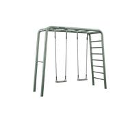 PlayBase Medium Green + Swing Set, avec 2 balançoires