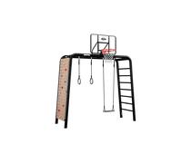 PlayBase Medium + Ultimate Set, avec balançoire, anneaux, mur & panier