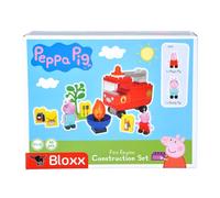 Big-Bloxx Peppa Pig - Camion de Pompier Peppa Pig - Kit de Construction Big Bloxx avec Peppa et Papa Pig - 40 pièces - pour Enfants à partir de 18 Mois
