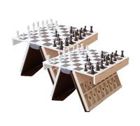 Playbook'd Chess, Livre d'échecs imprimé en 3D, Jeux de société intellectuels Qui ressemblent à des Livres, Jeux d'échecs, Jeux de société de Voyage, échiquier Pliable magnétique (2set)