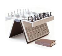 Playbook'd Hangman Game, Jeux de société Portables, Jeu d'échecs magnétique imprimé en 3D, Quatre dans Une rangée/Bataille Maritime/échecs/pendu, Conception de Livres pour Adultes Chessboard