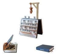 Playbook'd Hangman Game, Jeux de société Portables, Jeu d'échecs magnétique imprimé en 3D, Quatre dans Une rangée/Bataille Maritime/échecs/pendu, Conception de Livres pour Adultes Hangman Game