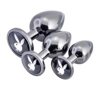 Playboy - Coffret de plugs anaux - 3 pièces (argent)