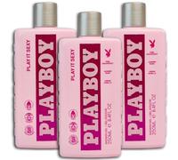 Playboy Gel douche Play It Sexy – Lot de 3 × 250 ml