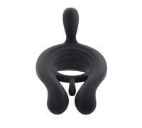 Playboy Toys Pleasure Triple Play Black Anneau pénien vibrant 1 pcs