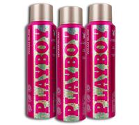 Playboy Wham Glam Lot de 3 déodorants en spray 150 ml
