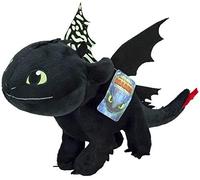 playbyplay HTTYD Dragons, How to Tran Your Dragon 3 Peluche Toothless Night Fury Noir 30cm Brille dans Le Noir