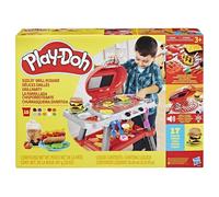 PlayDoh Délices grillés BBQ factice, coffret de pâte à modeler avec sons et lumières, 17 accessoires, loisirs créatifs, dès 3 ans