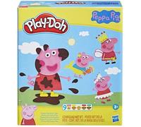 PlayDoh Styles de Peppa Pig avec 9 Pots de pâte à modeler atoxique - 11 accessoires - jouet pour enfants - dès 3 ans - Les héros