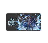 PLAYDOM Genshin Impact Game Tapis de Souris antidérapant Base en Caoutchouc, Tapis de Souris pour Ordinateur Portable Confortable Tapis de Souris de Bureau (Wriothesley,16 * 30in)