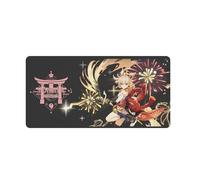PLAYDOM Genshin Impact Game Tapis de Souris antidérapant Base en Caoutchouc, Tapis de Souris pour Ordinateur Portable Confortable Tapis de Souris de Bureau (Yoimiya,12 * 24in)