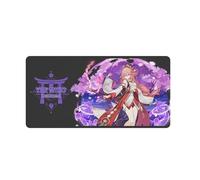 PLAYDOM Genshin Impact Game Tapis de Souris antidérapant Base en Caoutchouc, Tapis de Souris pour Ordinateur Portable Confortable Tapis de Souris de Bureau (Yae Miko,16 * 30in)
