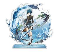 PLAYDOM Genshin Impact Yae Miko Ganyu Hu Tao Wanderer Nahida Nilou Venti Xingqiu Yelan Zhong Li Acrylique Stand Figure Stand Figure décoration (Xingqiu)