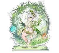 PLAYDOM Genshin Impact Yae Miko Ganyu Hu Tao Wanderer Nahida Nilou Venti Xingqiu Yelan Zhong Li Acrylique Stand Figure Stand Figure décoration (Nahida)
