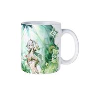 PLAYDOM Genshin Impact Zhong Li QiQi Furina de Fontaine Hu Tao Tighnari XianYun Chiori Eula Navia Kaedehara Kazuha Coffee Mugs,Tea Mug - Ceramic Coffee Mugs for Women and Men (Nahida)
