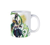 PLAYDOM Genshin Impact Zhong Li QiQi Furina de Fontaine Hu Tao Tighnari XianYun Chiori Eula Navia Kaedehara Kazuha Coffee Mugs,Tea Mug - Ceramic Coffee Mugs for Women and Men (Tighnari)