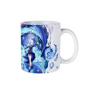 PLAYDOM Genshin Impact Zhong Li QiQi Furina de Fontaine Hu Tao Tighnari XianYun Chiori Eula Navia Kaedehara Kazuha Coffee Mugs,Tea Mug - Ceramic Coffee Mugs for Women and Men (Furina)