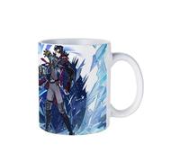 PLAYDOM Genshin Impact Zhong Li QiQi Furina de Fontaine Hu Tao Tighnari XianYun Chiori Eula Navia Kaedehara Kazuha Coffee Mugs,Tea Mug - Ceramic Coffee Mugs for Women and Men (Wriothesley)