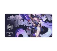 PLAYDOM HonKai Star Rail JingYuan JingLiu FeiXiao LingSha Imbibitor Lunae Tapis de Souris de Jeu Antidérapant Base en Caoutchouc, Tapis de Souris d'ordinateur Portable (Jade,16 * 36in)