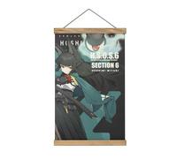 PLAYDOM Zenless Zone Zero Billy Kid VonLycaon Nicole Demara Ellen Joe Scroll Canvas Scroll Painting Art Poster Art Déco murale (Hoshimi Miyabi)