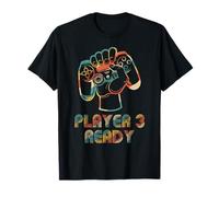 Player 3 Ready en combo avec joueur 1, 2 et 4 Gamer T-Shirt